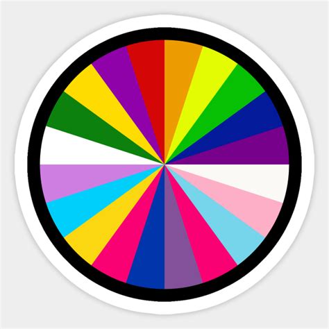 With the former, if you have examples of old reports/end information, this can be their guide. . Random pride flag wheel